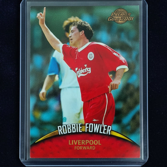 Robbie Fowler Topps premier gold 2000 #75 Liverpool soccer card vgc 