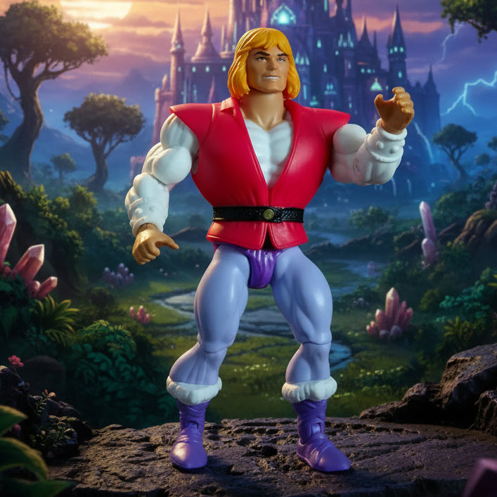 Masters of the Universe 2000 Origins Prince Adam  loose vgc