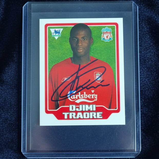 Djimi Traore Merlin 1996 premier league 06 sticker #249 Liverpool excellent sleeved