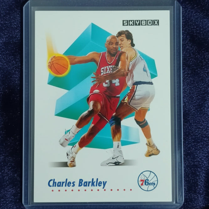 Charles Barkley Skybox 1991  #211 NBA Philadelphia 76ers Excellent