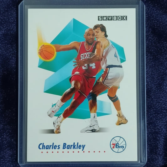 Charles Barkley Skybox 1991  #211 NBA Philadelphia 76ers Excellent