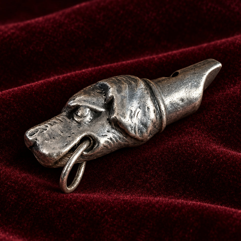Vintage 925 sterling silver Dog hunting Whistle working 10grms