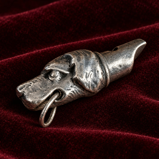 Vintage 925 sterling silver Dog hunting Whistle working 10grms