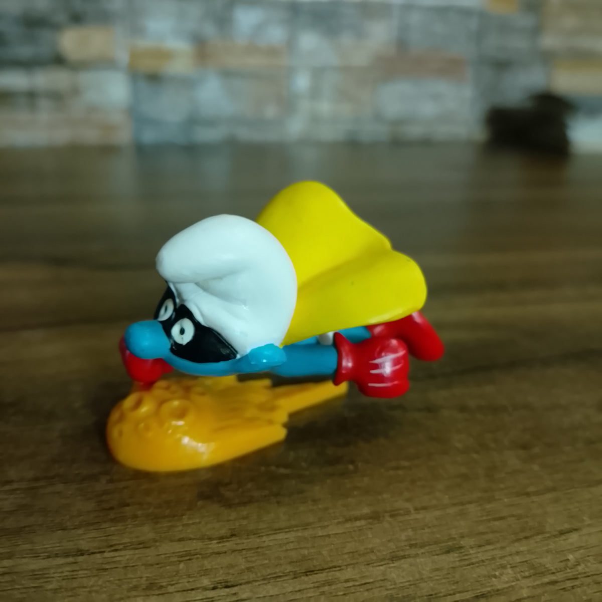 Peyo 1980 Schleich super smurf "superman" super hero superb example smurfs
