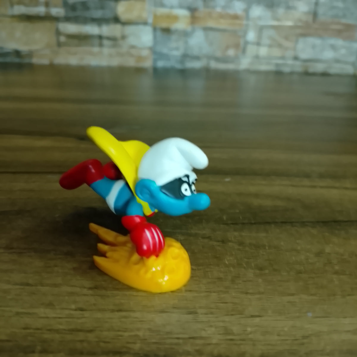 Peyo 1980 Schleich super smurf "superman" super hero superb example smurfs