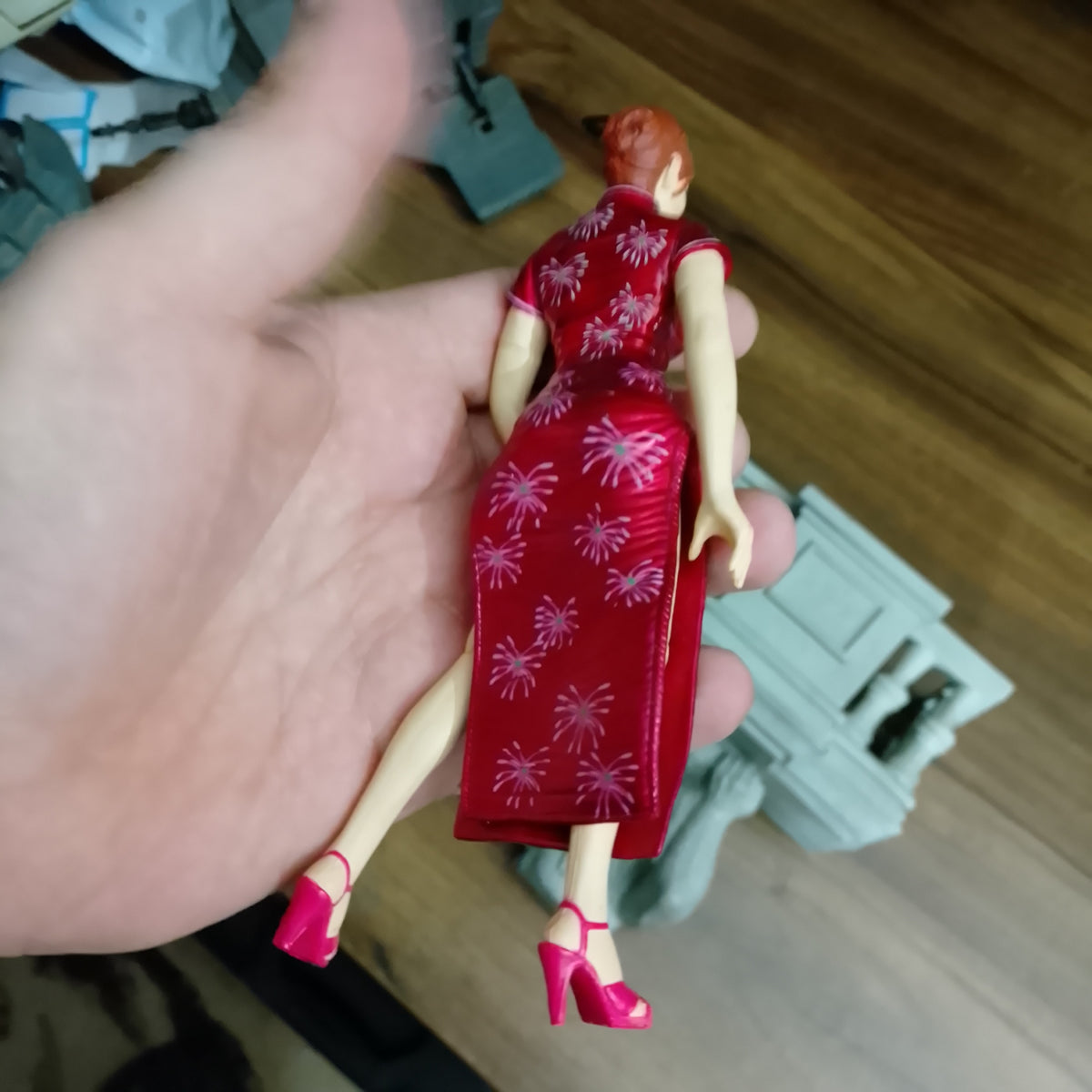 Spider-man 2002 movie Toybiz Mary Jane with breakaway balcony loose superb example 6 inch