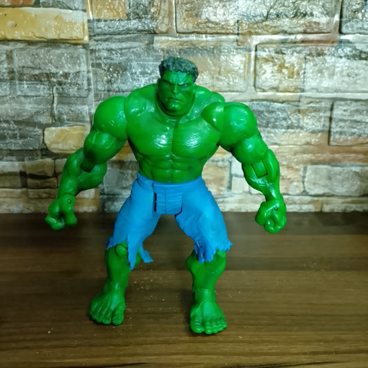 Incredible Hulk Punching Wall Action Figure 2002 Movie Marvel action figure loose vgc