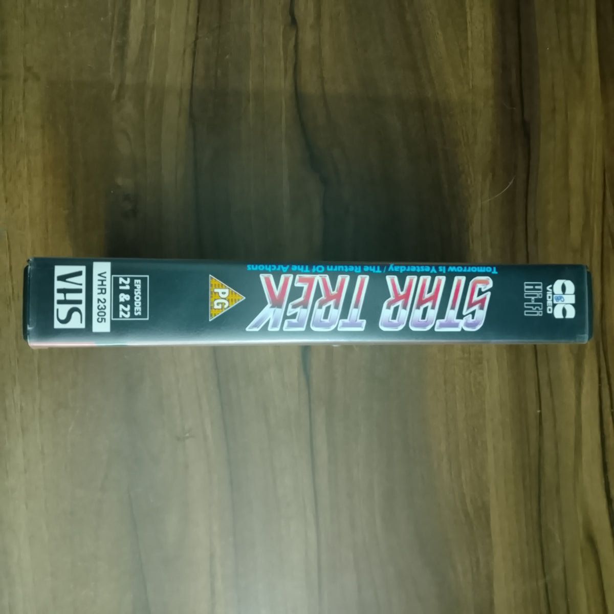 Star Trek CIC Video VHS Cassette episodes 21 & 22 Tomorrow is yesterday retro film TV PG