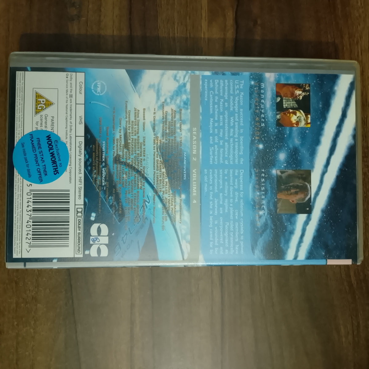 Star Trek Voyager Video VHS Cassette Season 2, volume 4 retro film TV PG
