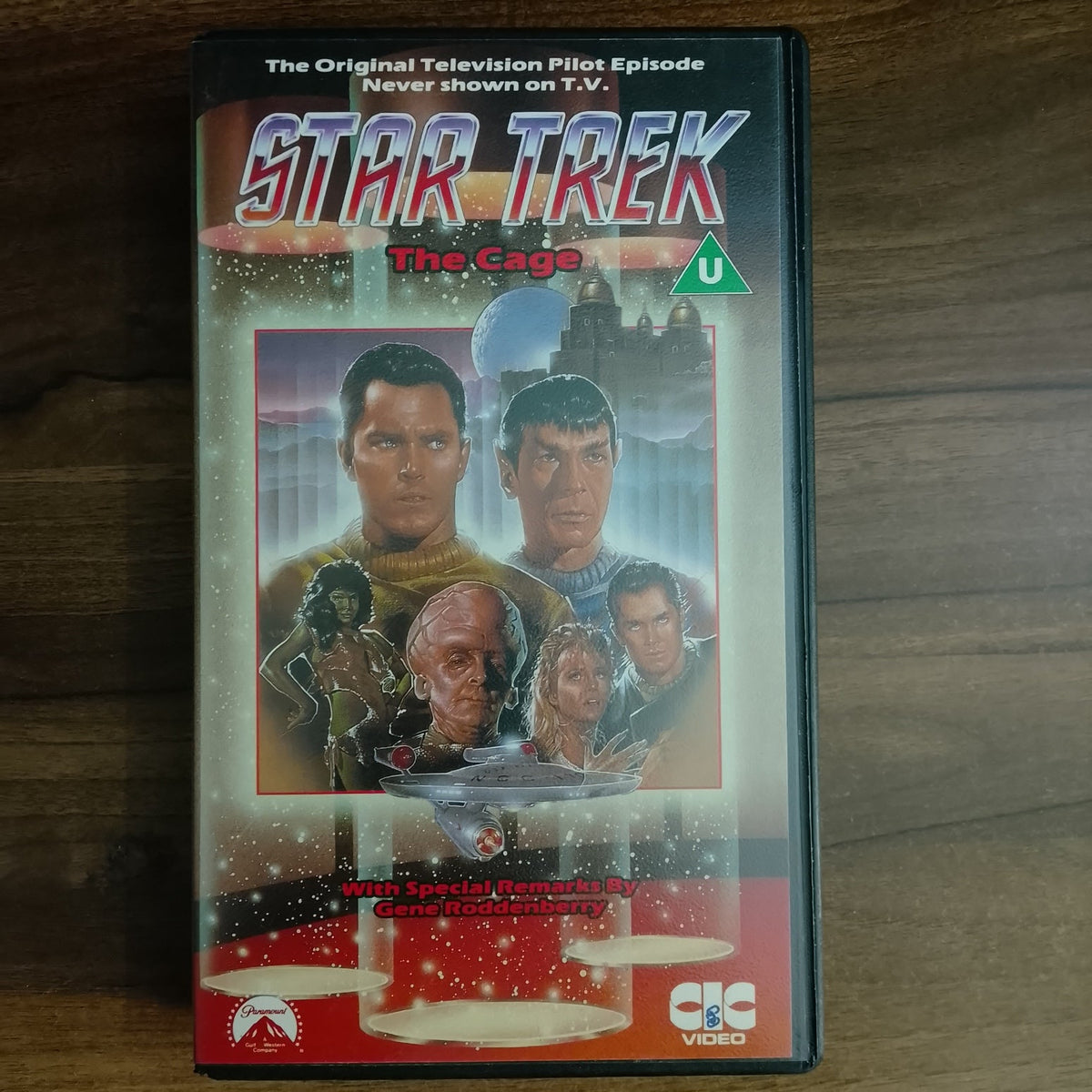 Star Trek CIC Video VHS Cassette episodes 1 The Cage retro film TV PG