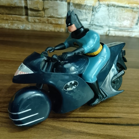 1992 Kenner Batman Animated Series Crime Squad Turbo Power Batcycle loose used example