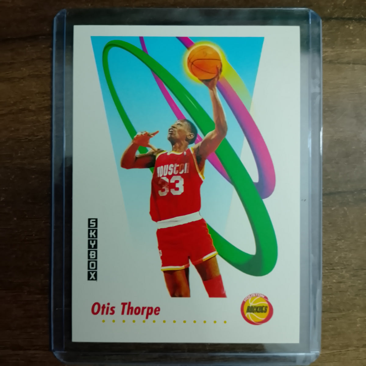 Otis Thorpe 1991 Skybox #108 NBA Basketball card Houston Rockets excellent + sleeved