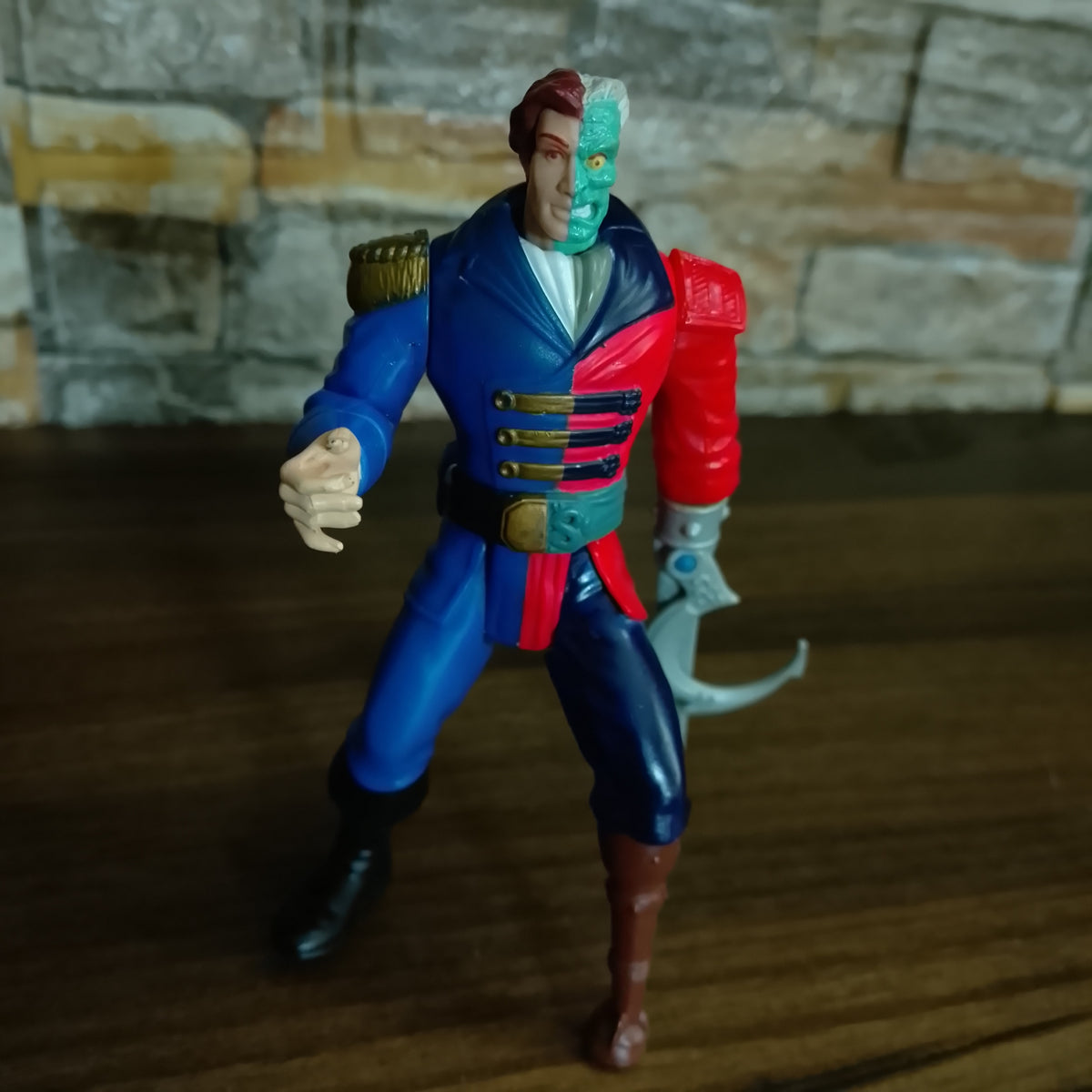 1996 Kenner Legend of Batman pirate "two face" action figure vgc loose complete