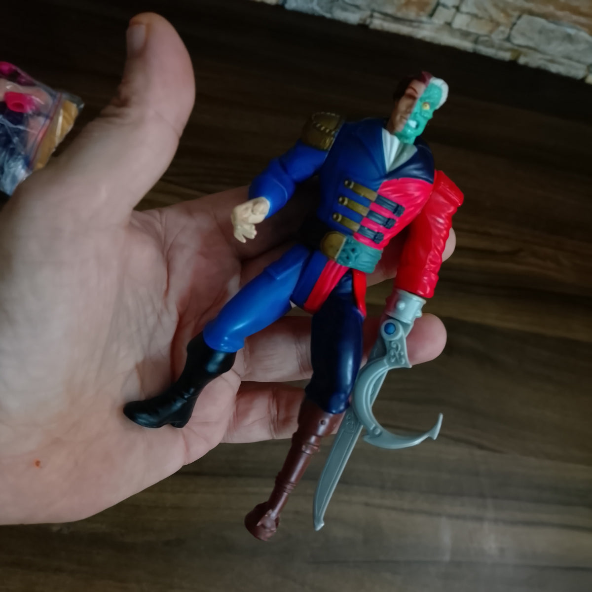 1996 Kenner Legend of Batman pirate "two face" action figure vgc loose complete