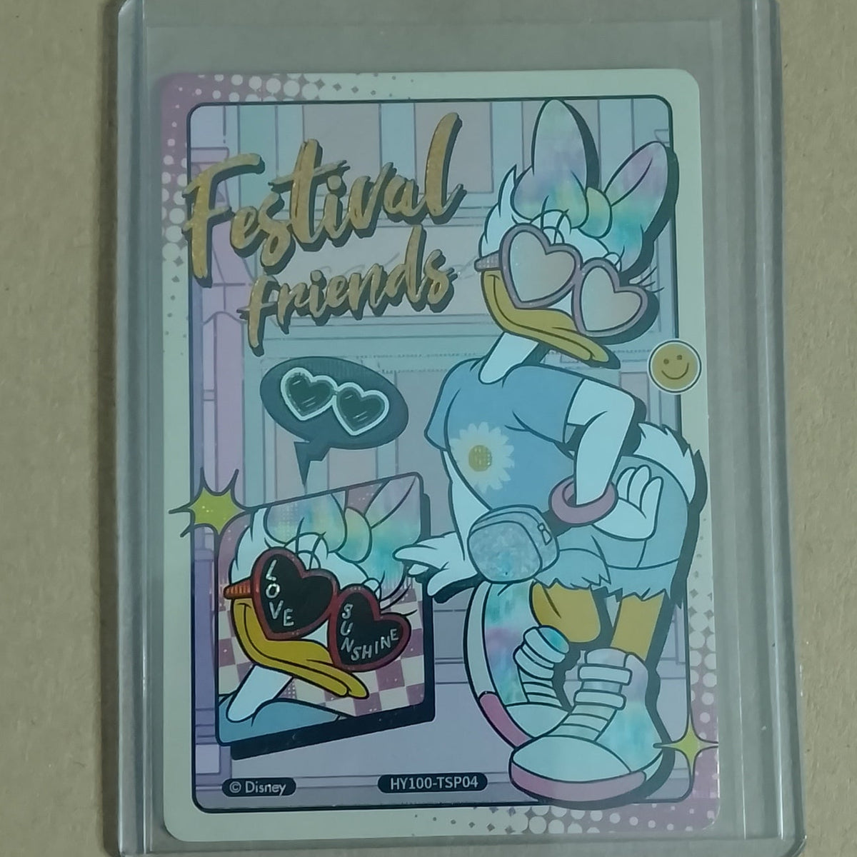 Card Fun Joyful Disney 100 Festival Friends Daisy Duck HY100-TSP04  card excellent sleeved