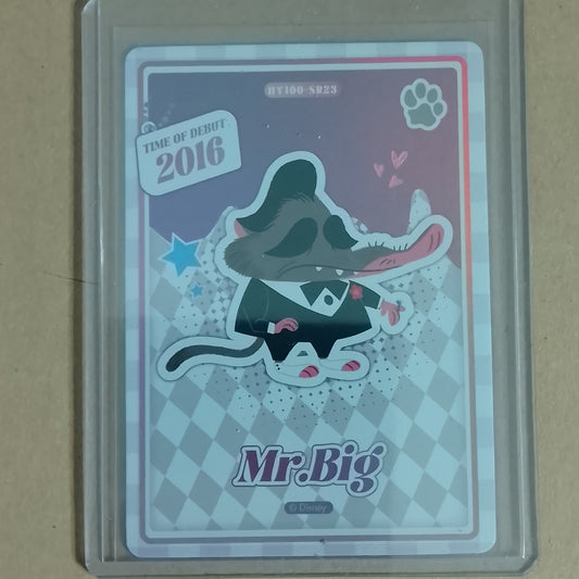Card Fun Joyful Disney 100 Mr Big 2016 debut hologram card excellent sleeved