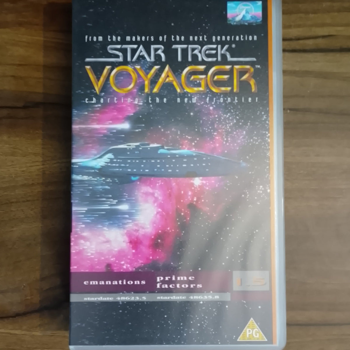 Star Trek Voyager Video VHS Cassette 1.5 Prime Factors  season 1 vol 5 retro film TV PG