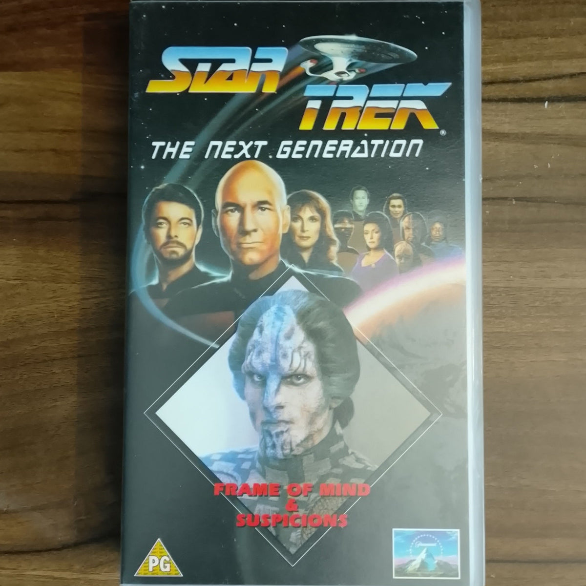 Star Trek The Next Generation TV Series Video VHS Cassette 74 Frame of Mind retro film TV PG
