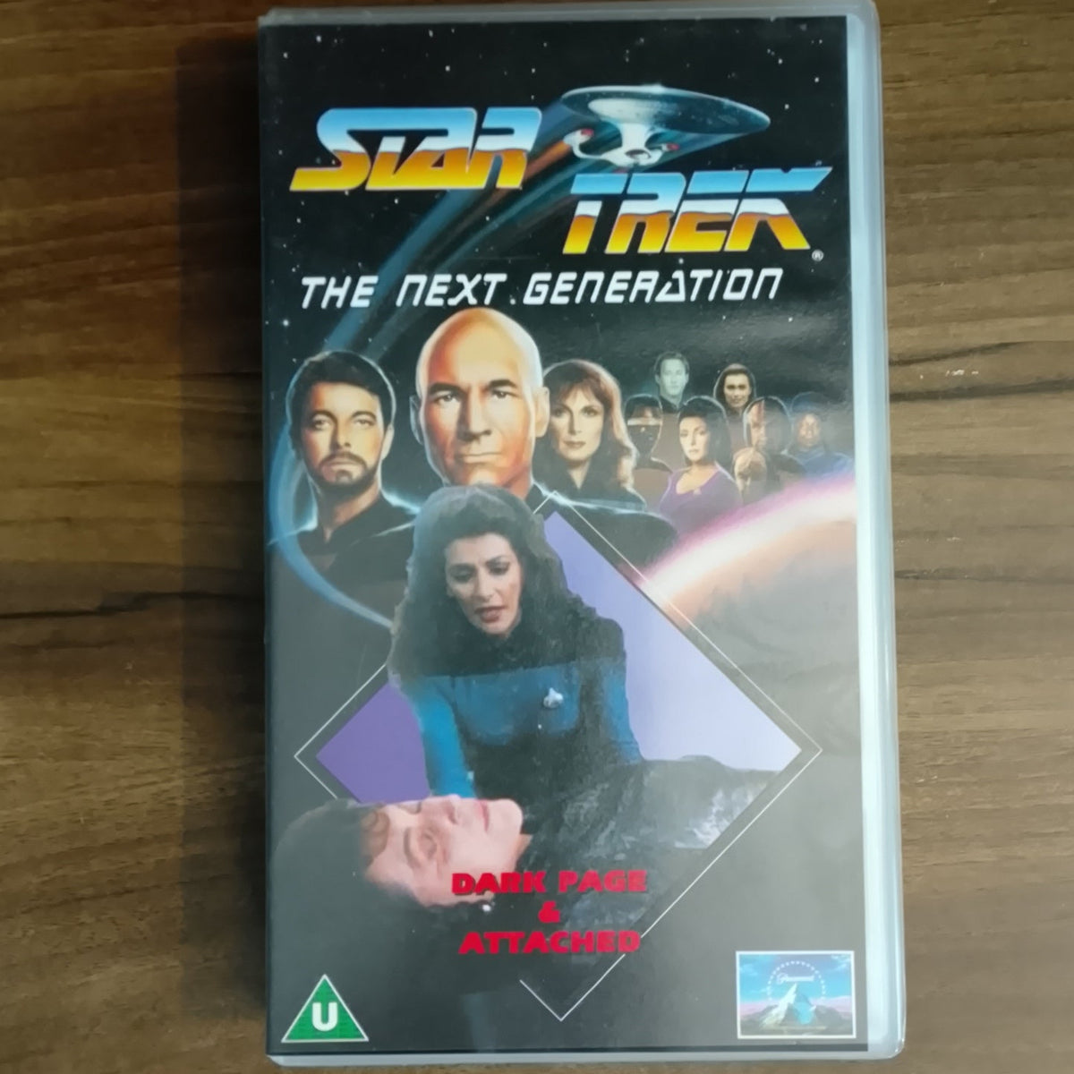 Star Trek The Next Generation TV Series CIC Video VHS Cassette 80 Dark Page retro film TV U