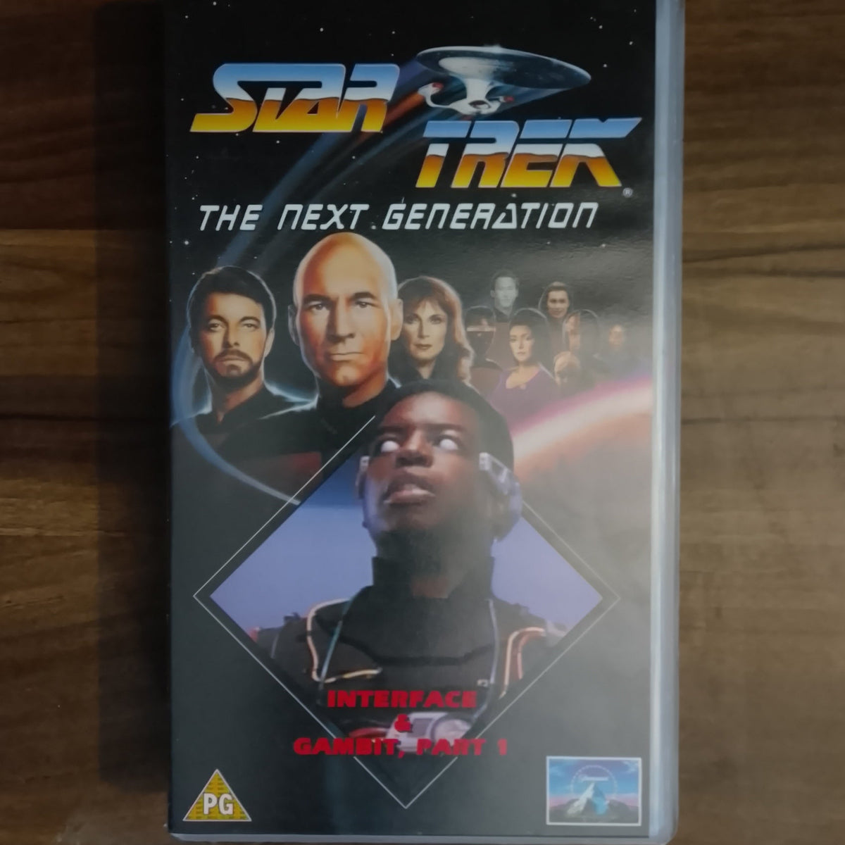 Star Trek The Next Generation Video VHS Cassette 78 Interface retro film TV PG