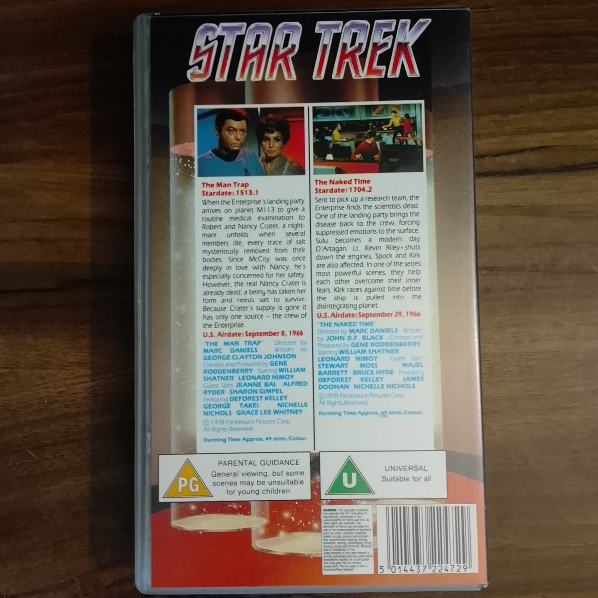 Star Trek The Original TV Series Video VHS Cassette Episodes 71 & 72 Whom Gods Destroy retro film TV PG