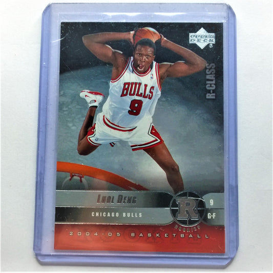 Luol Deng 2004 Upper-Deck NBA Basketball #97 Rookies Rookie-Karte Chicago Bulls Vgc mit Ärmeln im Etui