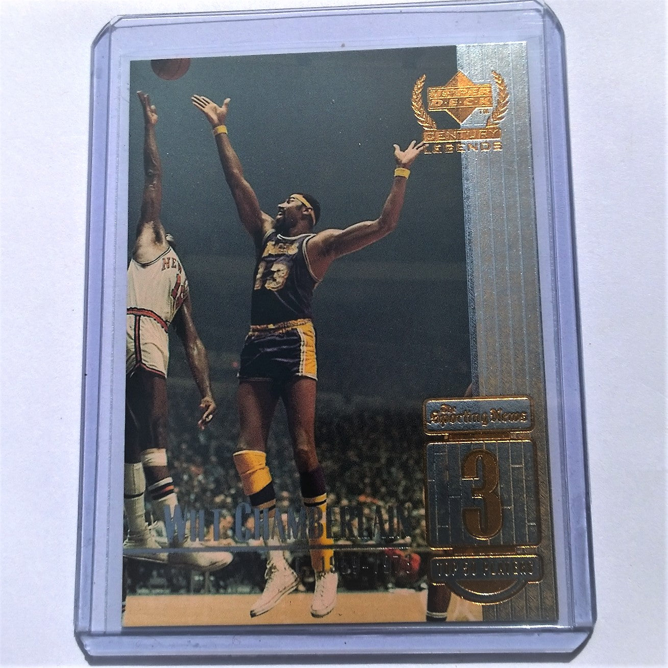 Wilt Chamberlain 1999 Upper Deck Century Legends #3 Top 50 players NBA Basketball LA Lakers Mint Sleeved