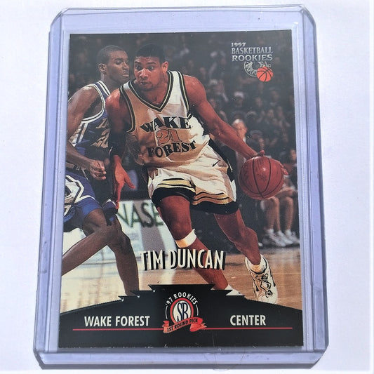 Tim Duncan 1997 The Score Board Basketball Rookies Wake forest San Antonio Spurs rookie VGC Sleeved