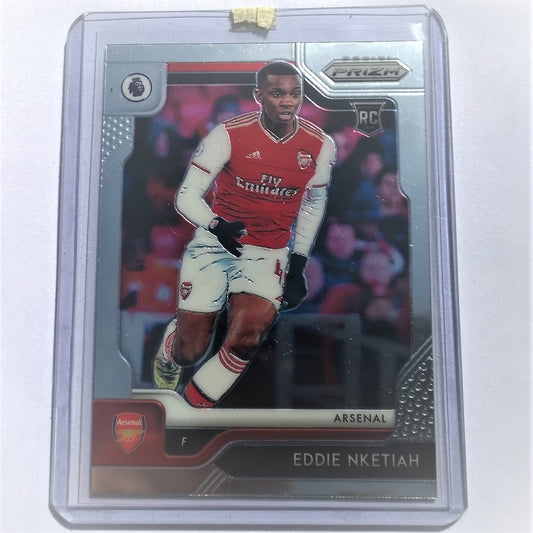 Eddie Nketiah 2019-20 Panini Prizm Premier League Fußball #132 Rookie-Karte Arsenal Mint Sleeved