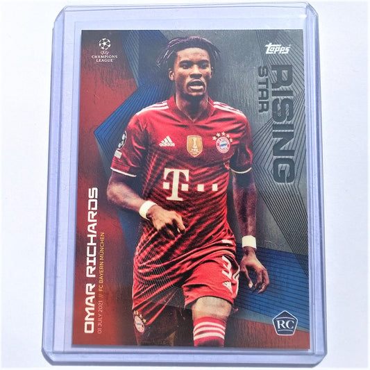 Omar Richards 2021 Topps Soccer Sommer-Neuverpflichtungen Rising Star FC Bayern München, neuwertig im Etui