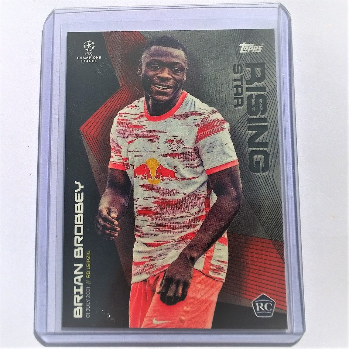 Brian Brobbey 2021 Topps on demand soccer Rookie Card RB Leipzig mint sleeved