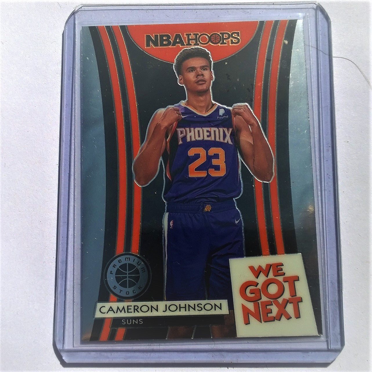 Cameron Johnson 2020 Panini Hoops Premium Stock basketball we got next rookie card Phoenix Suns mint sleeved