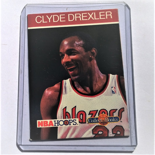 Clyde Drexler 1990 NBA Hoops Basketball Sammeln Sie ein gutes Buchexemplar im Hartcover der Portland Trail Blazers