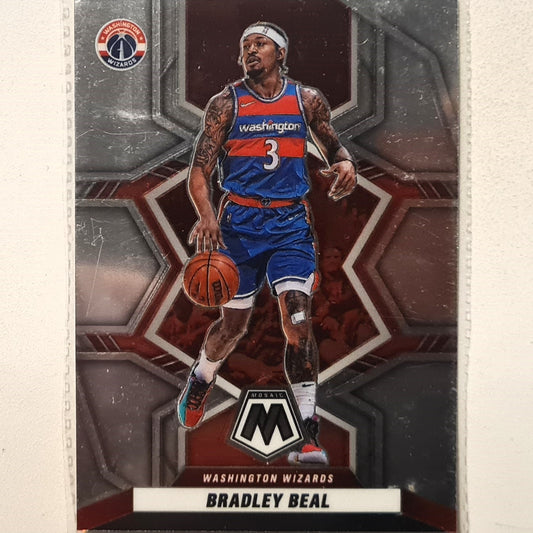 Bradley Beal 2021-22 Panini Mosaic all NBA #294 NBA Basketball Washington Wizards Good Sleeved