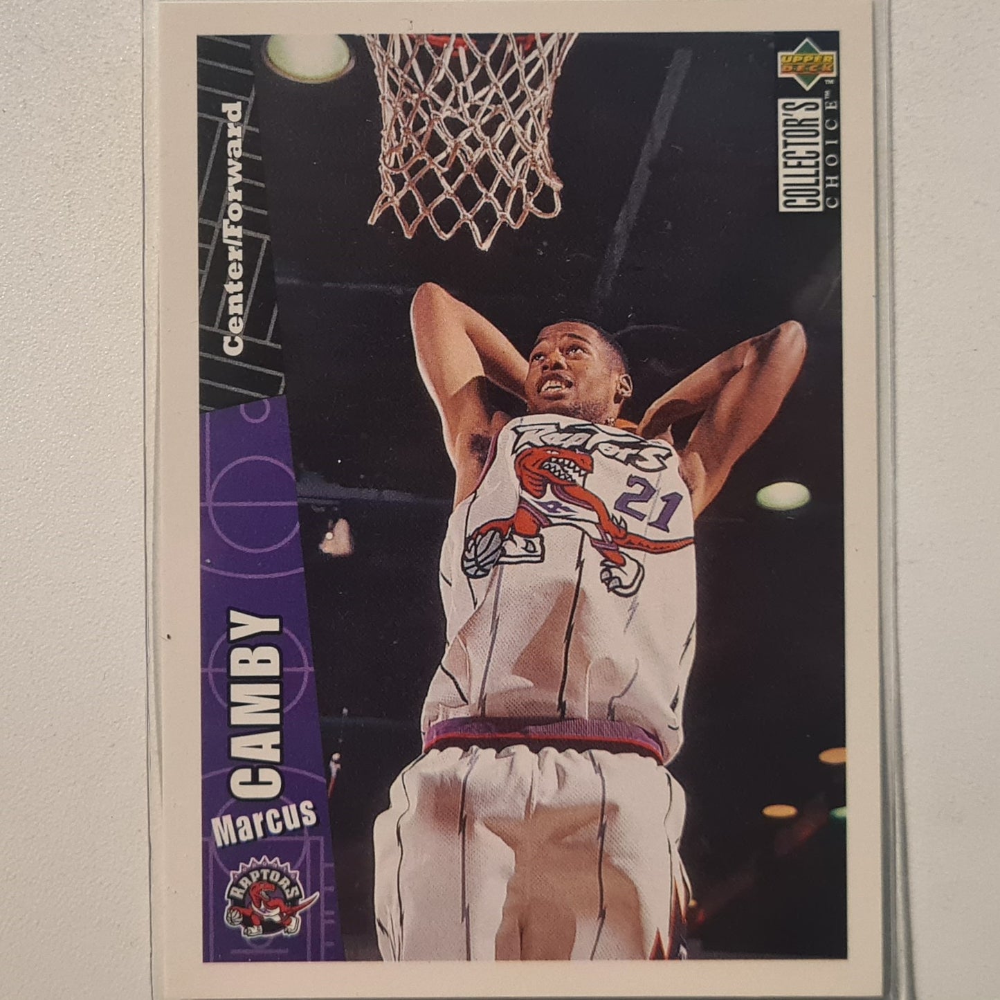 Marcus Camby 1996 Upper-Deck Rookie RC Card #339 NBA Basketball Toronto Raptors excellent