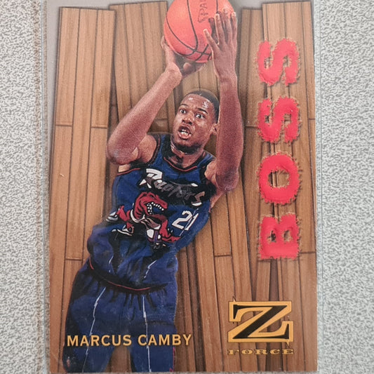 Marcus Camby 1997 Skybox Z-Force BOSS Insert 4 of 20/B NBA Basketball Toronto Raptors Excellent sleeved