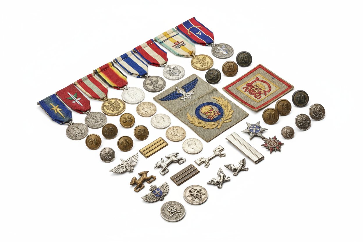 militaria white background